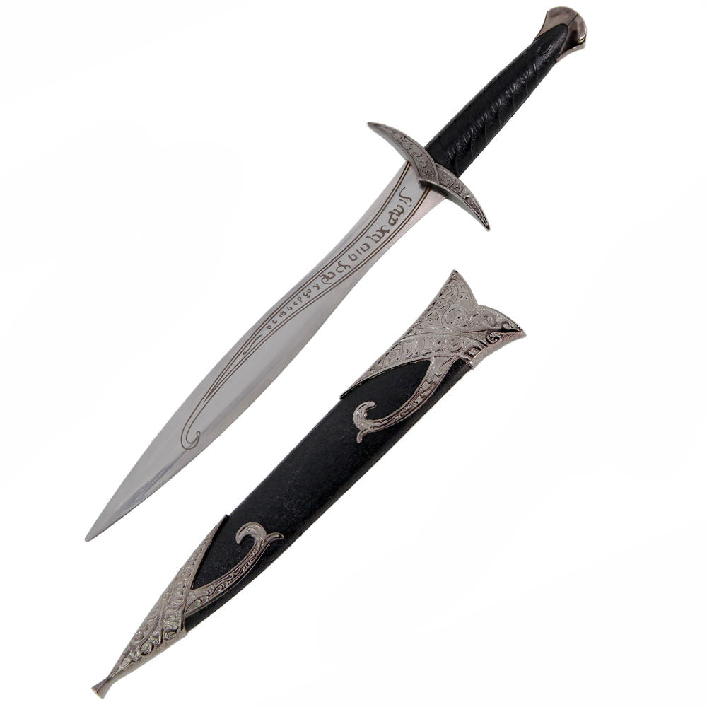 15 3/4" Short Fantasy Elven Sword Dagger with Scabbard - Tophatter's Army Products & Self Defense Collectible Weapons - Tophatter Daily Deals